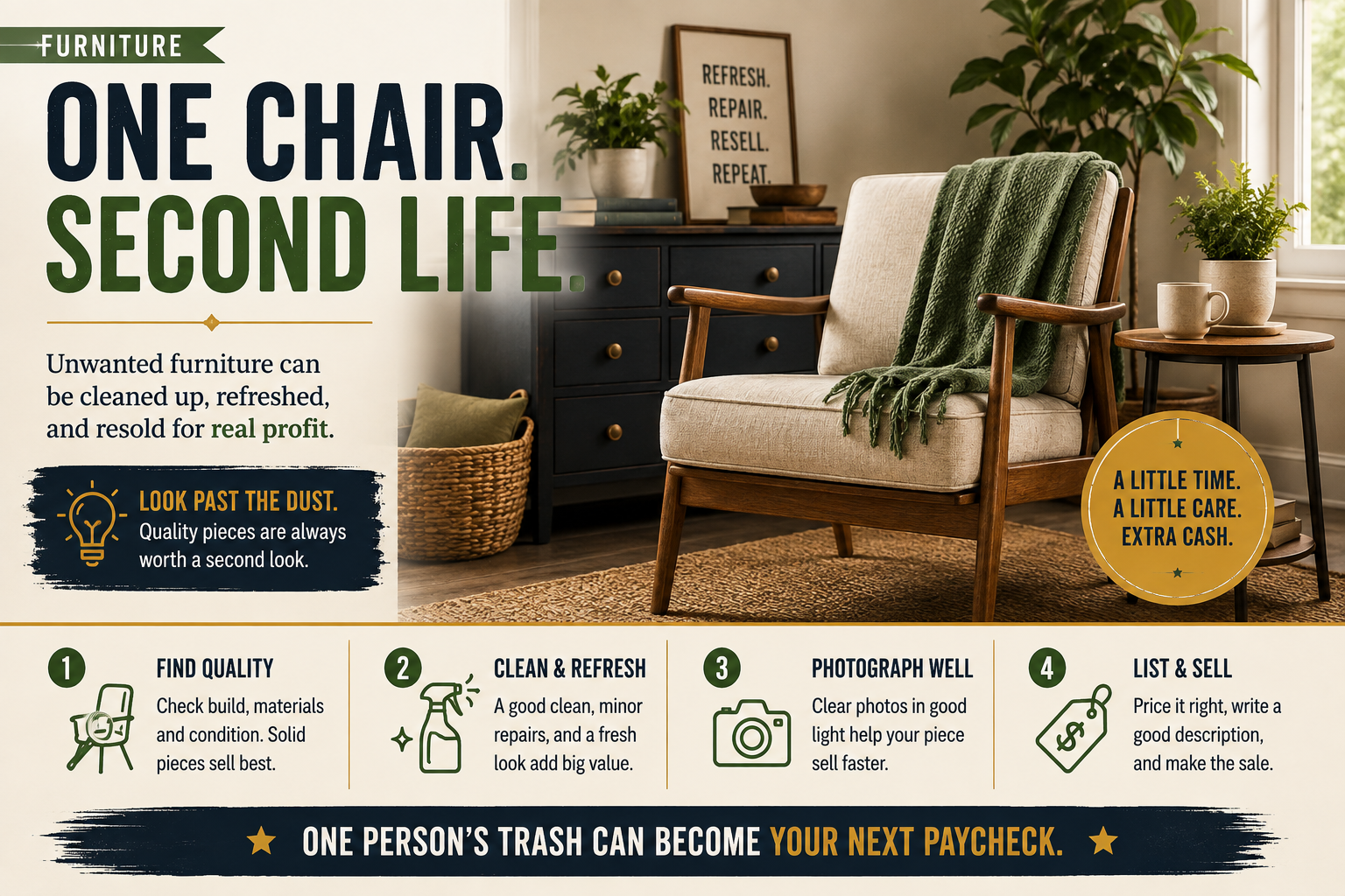 Guide to evaluating and reselling used furniture